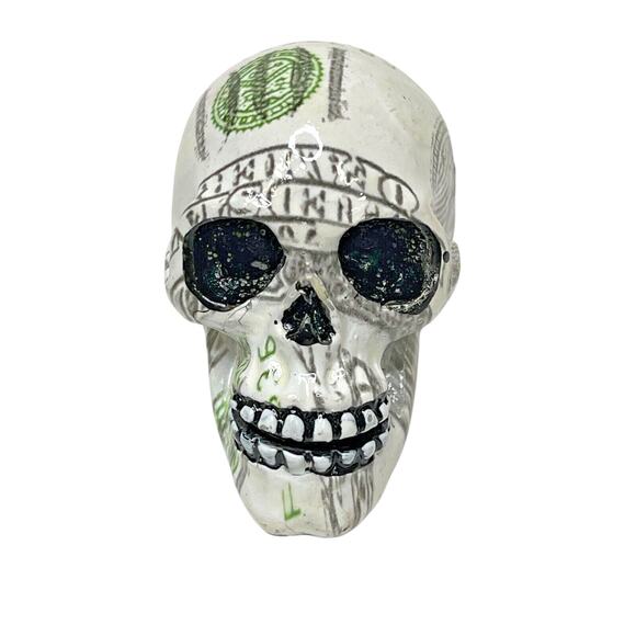 Lot of 4 Skull Head Keychain Rings – 3D Mini Human Skull Charms  Missing Eyelet - Picture 3 of 10